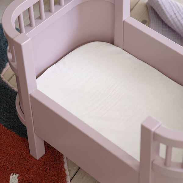 Doll's Bed with Mattress, blossom pink, Sebra