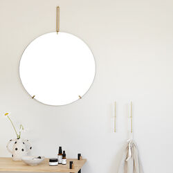 Wall Mirror, brass, MOEBE