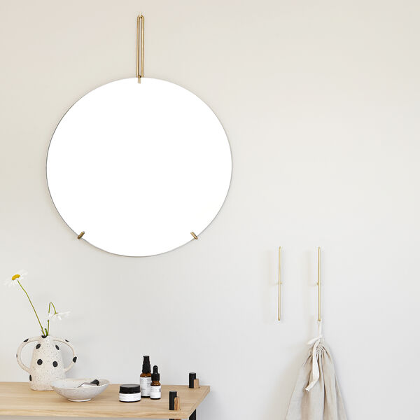 Wall Mirror, brass Wall Mirror, brass, MOEBE