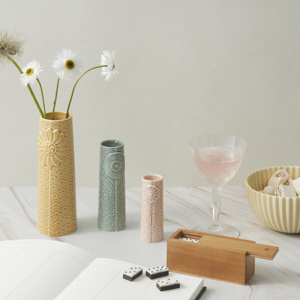 Pipanella Flock Vase Set, rosy sunset, Dottir Nordic Design