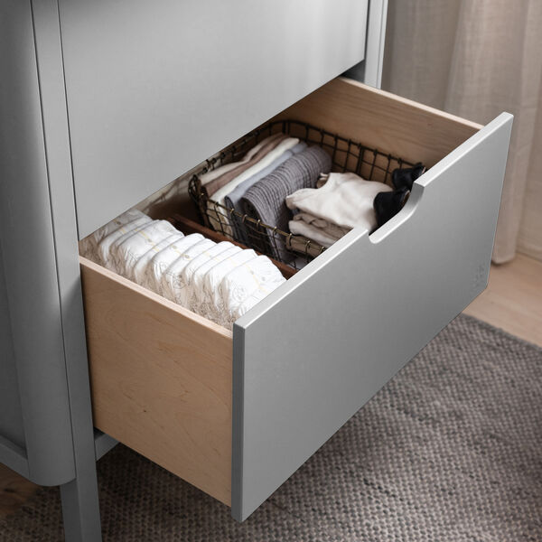 Sebra Changing Unit with Drawers, stone, Sebra