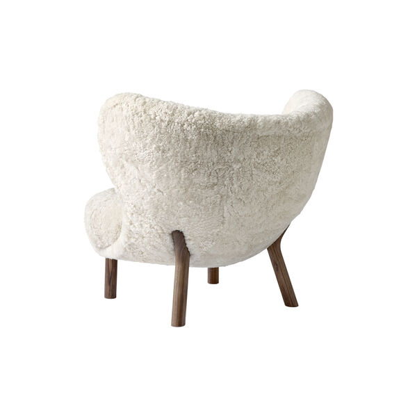 Little Petra VB1 Lounge Chair & Pouf ATD1, Moonlight/oiled walnut, &Tradition