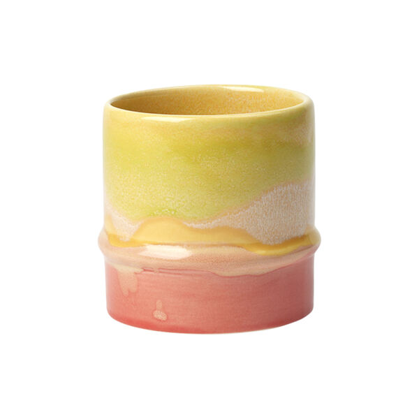 Poppery Mug, yellow/apple green/pink, K&auml;hler