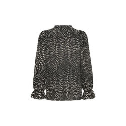 LibertyIW Blouse, black faded dot, InWear