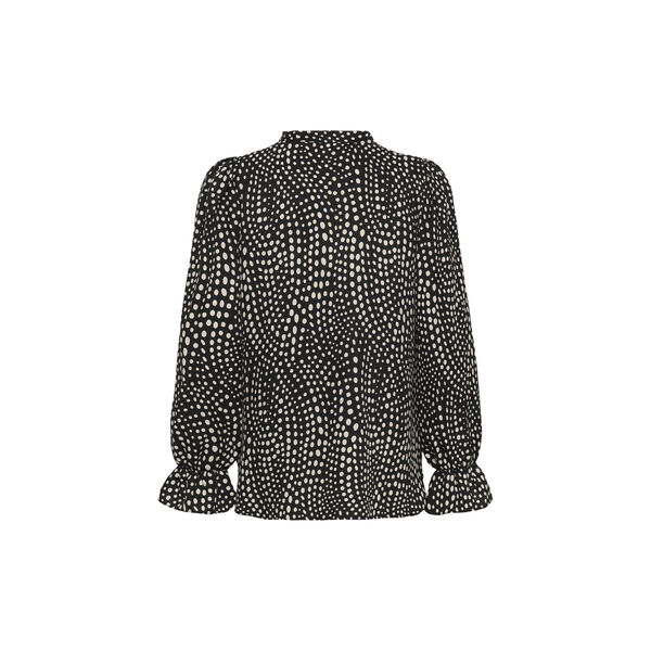 LibertyIW Blouse, black faded dot, InWear