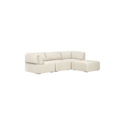 3-seater Wonder Sofa with Armrests and Chaise Longue, Mumble 02, GUBI