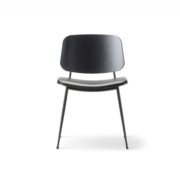 3061 Søborg Dining Chair, black lacquered oak/black, Fredericia Furniture