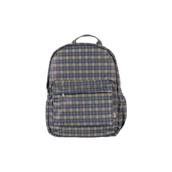 Rainy Kids Backpack Midi, laurel blue check, Konges Sløjd
