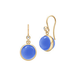 Prime Earrings, gold/royal blue, Julie Sandlau