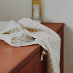 Penny Tea Towel, sesame, Studio Feder