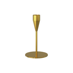 Mars candle holder 14 cm, brass, Piet Hein