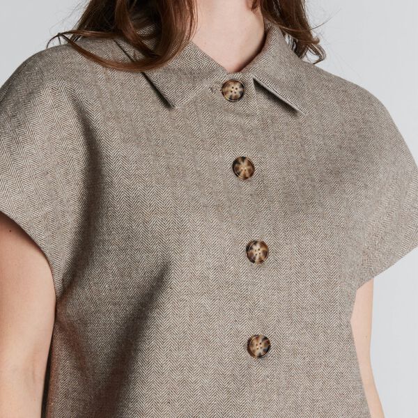 1511PBOTona waistcoat, chocolate chip, PBO