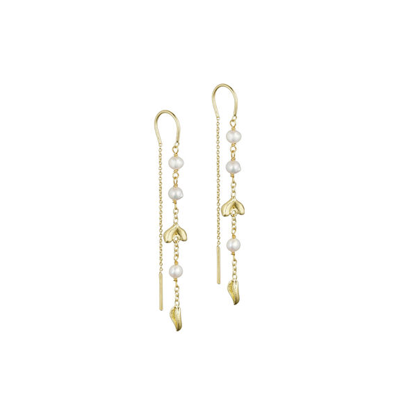 Nadia chain earrings, gold plated Nadia chain earrings, gold plated, Pure by Nat