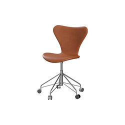 Series 7&trade; 3117 Fully Upholstered Office Chair, Grace Walnut, Fritz Hansen