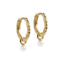 Belle Pearl Earrings, gold/white, ENAMEL Copenhagen