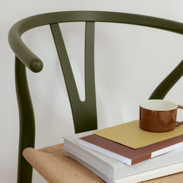 CH24 Wish Bone Chair, soft seaweed, Carl Hansen & Søn
