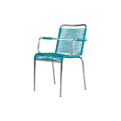 Mya Outdoor Chair with Armrests, turquo, FIAM