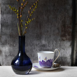 Flora High Handle Cup with Saucer, pansy, Royal Copenhagen