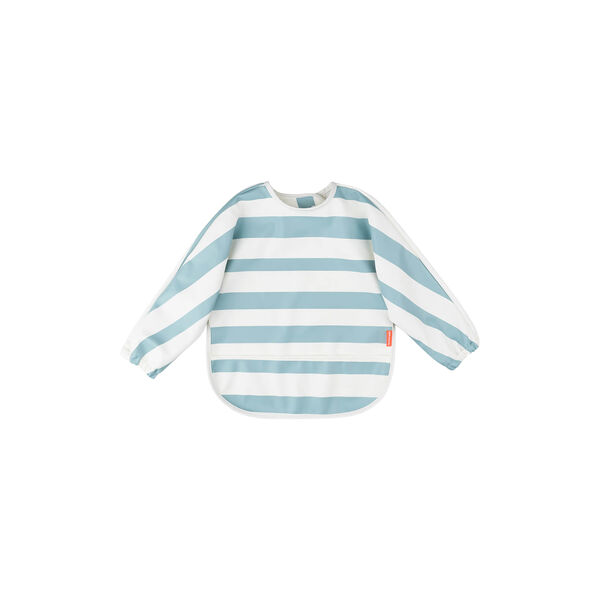 Sleeved Pocket Bib, stripes blue, Done by Deer