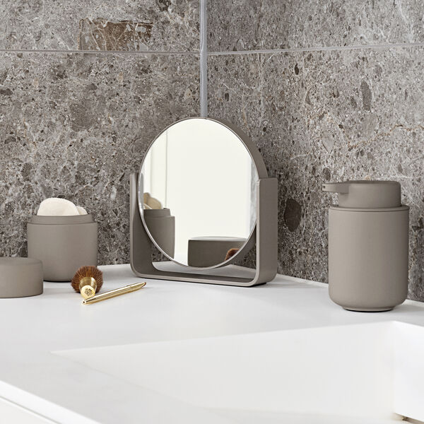 Table Mirror with 5x magnification ume, taupe, Zone Denmark