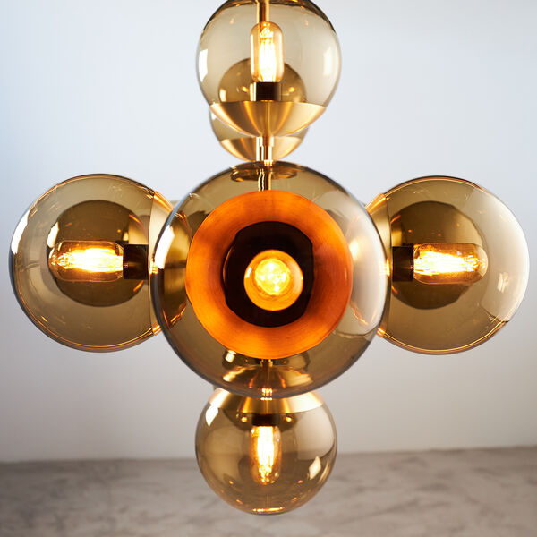 Lord Ballroom Lamp, brass/brown Lord Ballroom Lamp, brass/brown, Rubn