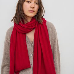 Hannah Scarf, cherry red, CARE BY ME