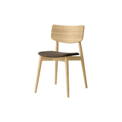 Chiara Dining Chair, Davos 2179 Umbra/hvidolieret eg, Bruunmunch Furniture