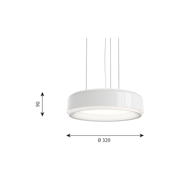 LP Grand Suspended, white, Louis Poulsen