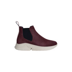 Zarah Sneaker Boot, burgundy/ivory, Roccamore