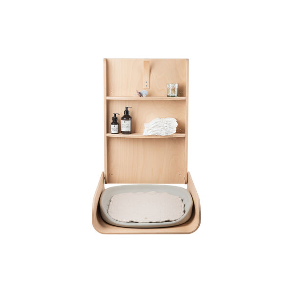 Sebra Wall Mounted Changing Table, wooden edition, Sebra
