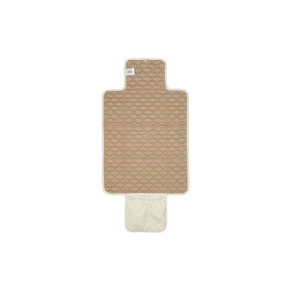 Quilted Changing Mat, classic stripes camel, Cam Cam Copenhagen