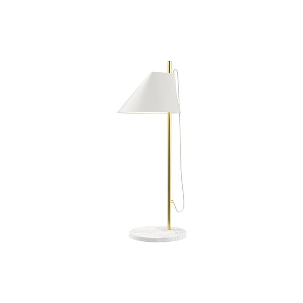 Yuh Table Lamp, white/messing, Louis Poulsen