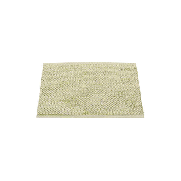 Svea Plastic Rug, olive metallic/seagrass, Pappelina
