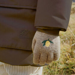 2 Pack Filla Gloves, lemon/stripe, Konges Sløjd