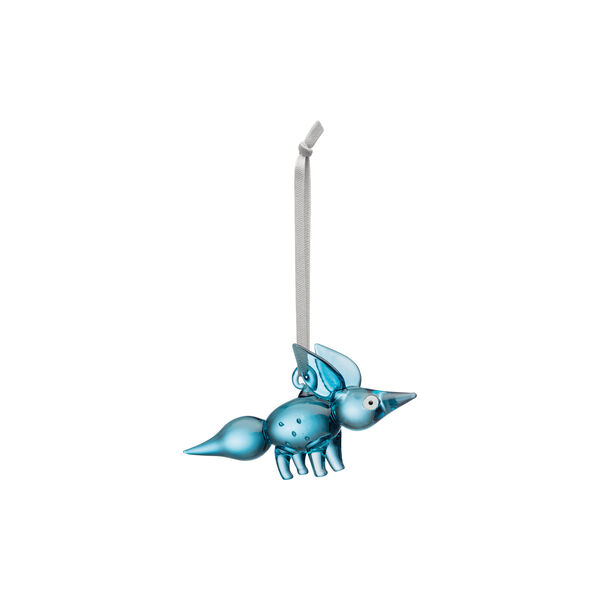 Vulpes ornament standing, blue, Iittala