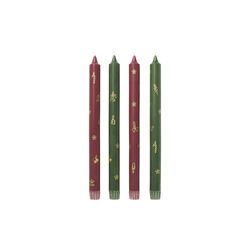 Star Fluted Christmas Candles 4 pcs., Royal Copenhagen