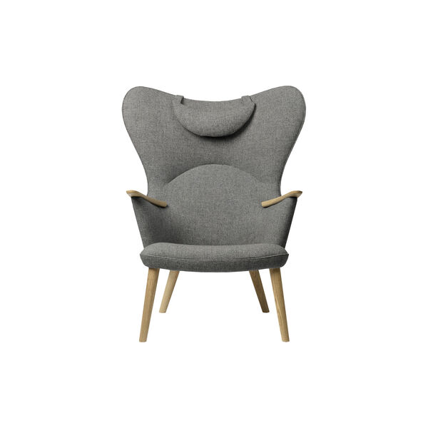 CH78 Mama Bear Lounge Chair, grey/oiled oak, Carl Hansen & S&oslash;n