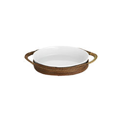 Basket Oval, light/dark brown, Pillivuyt