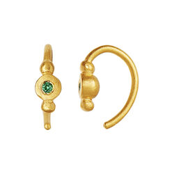 Petit Bon-Bon Green Zircon Earring Single, gold, Stine A Jewelry