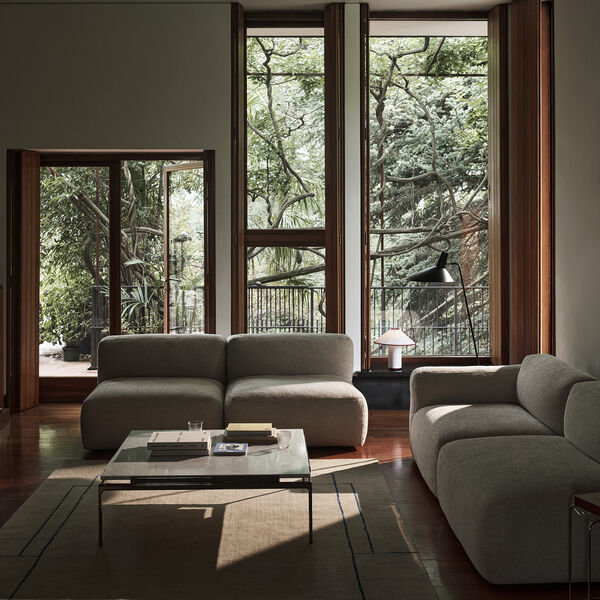 Develius Mellow Modular Sofa Conf. D, karakorum 003, &Tradition