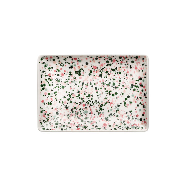 Helle A5 Plate, pink-green Helle A5 Plate, pink-green, Iittala