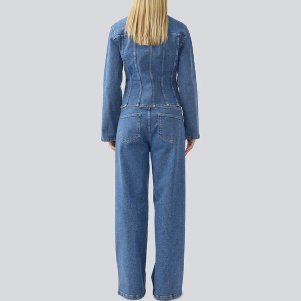 IsoldeMD solid pants, distressed blue IsoldeMD solid pants, distressed blue, Modström