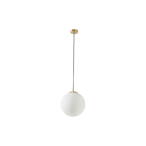 Beth Opal Glass Ball Pendant, white, Westwing Collection