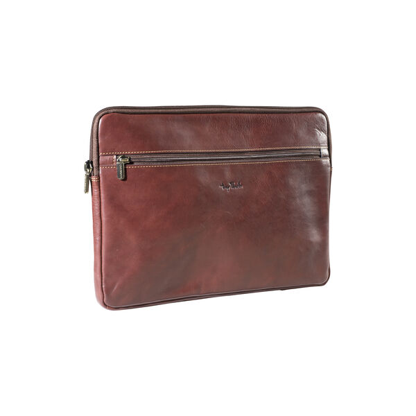 13” Laptop Sleeve, dark brown, Tony Perotti