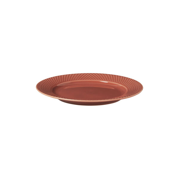 Rhombe Color Lunch Plate Ø 23 cm, terracotta Rhombe Color Lunch Plate Ø 23 cm, terracotta, Lyngby Porcelæn