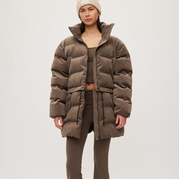 Jacket Puffer Hybrid Cord, dark rock, Rethinkit