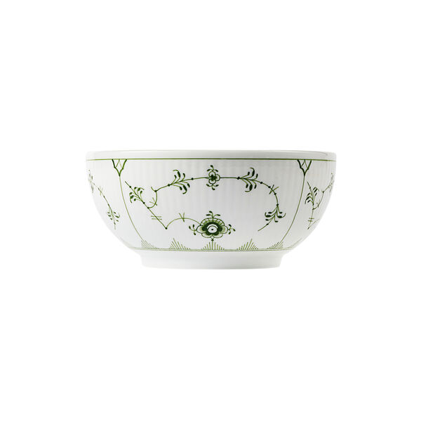 Green Fluted Plain Bowl 47 cl, Royal Copenhagen