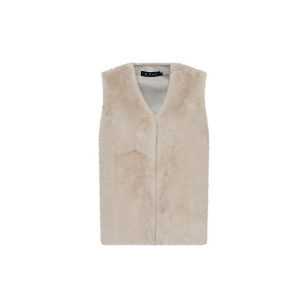 Waistcoat  Fur Coat, ecru Waistcoat  Fur Coat, ecru, Micha