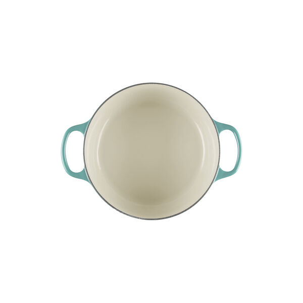 Signature Round Pot &Oslash; 24 cm, bleu riviera, Le Creuset