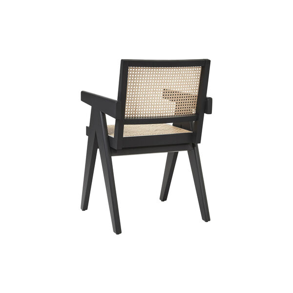 Sissi Armrest Chair, black/light beige, Westwing Collection